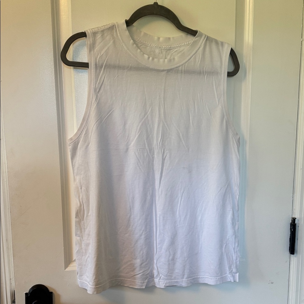 Lululemon Athletica White Muscle Tee